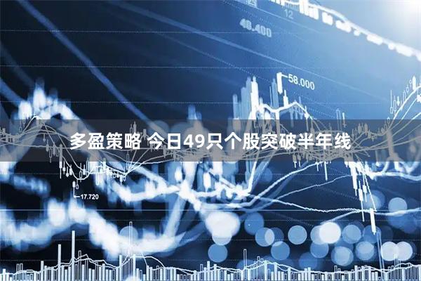 多盈策略 今日49只个股突破半年线