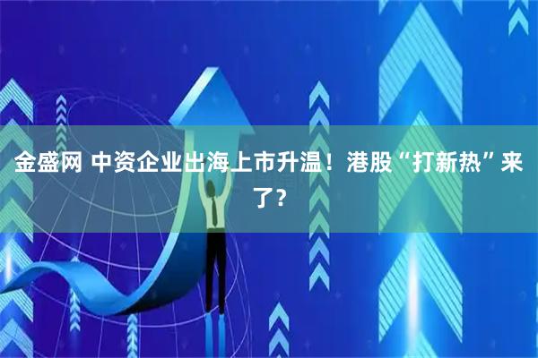 金盛网 中资企业出海上市升温！港股“打新热”来了？