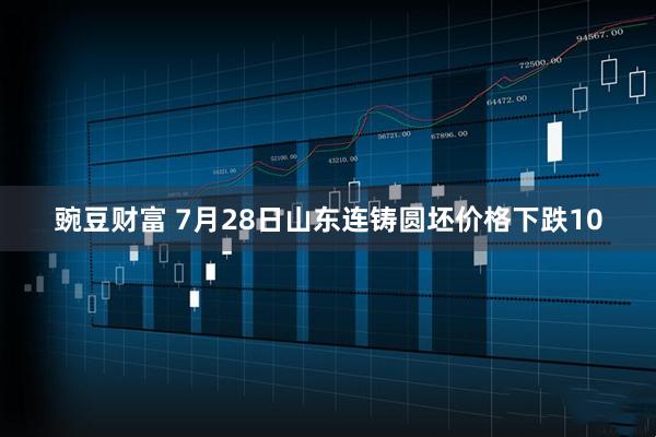 豌豆财富 7月28日山东连铸圆坯价格下跌10